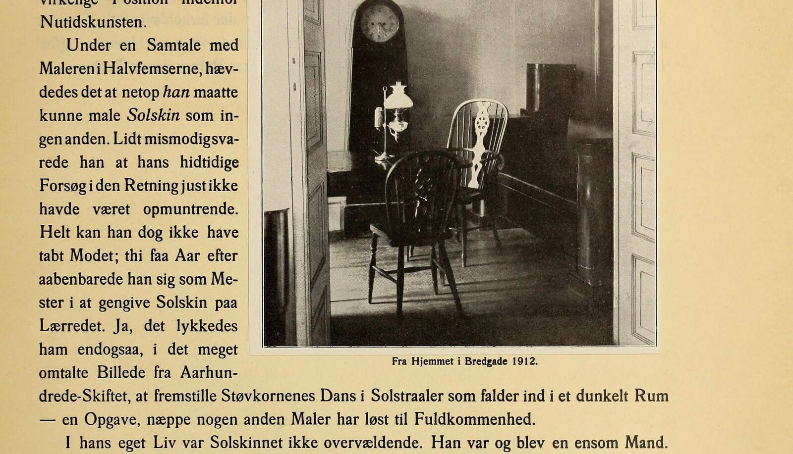 Страница книги Брамсена 1918 года: рассказ о солнечном свете