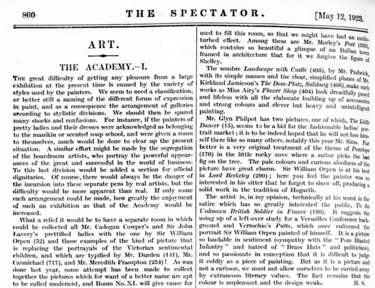 Страница 800 журнала The Spectator 12 мая 1923 года